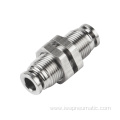 Stainless steel 316L bulkhead union fitting